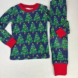 Mini Boden Glow in the Dark Christmas Tree Long John Pajamas 3